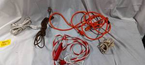 lot 34862 image: Bundle of 5 sets of extension cords in various lengths
