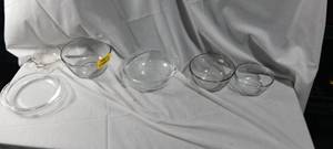 lot 34873 image: Set of 6 glass kitchen mixing bowls