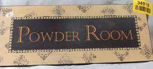 lot 34918 image: Powder Room decor wall hanging