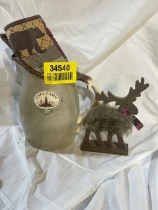 lot 34540 image: Vintage Vase Moose Decor
