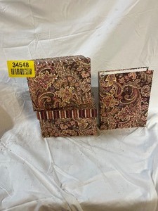 lot 34548 image: Photo Book Storage Box with Matching Small Photo Album