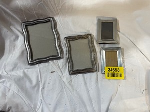 lot 34553 image: Silver small & medium picture frames