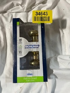lot 34643 image: Schlage Door Nob Set.