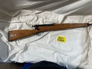 lot 34653 image: Home Made Wooden Rifle.