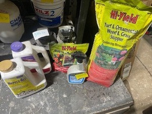 lot 34669 image: Yard  Garden Food, Chemical & Other Supplies.