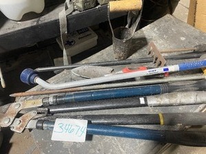 lot 34674 image: Misc Garden Supplies - Shovels  Sprayers  Tree Trimmers.