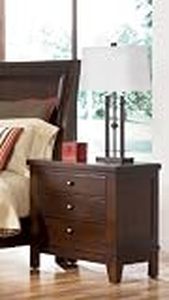 lot 3621 image: Signature Design by Ashley Holloway Three Drawer Nightstand