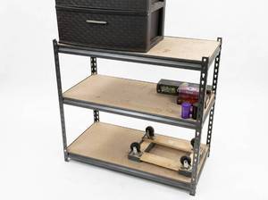 lot 3639 image: Industrial Storage Shelving Unit