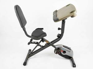 lot 3674 image: Exerwork Recumbent Exercise Bike w Digital Display
