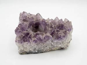 lot 3887 image: Amethyst Quartz Cluster Crystal Geode cancel holder