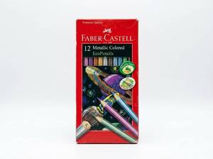 lot 3892 image: Faber-Castell 12 Metallic EcoPencils Art Supply Set