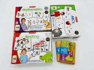 lot 3897 image: Match It Learning Puzzle Set - Math, Spelling & ABCs