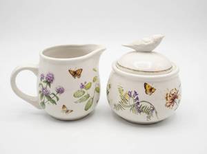 lot 3900 image: Wildflower Meadow Mayglein Porcelain Tea Set