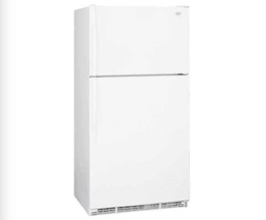 lot 3616 image: Whirlpool ET8WTMXKQ 18.2cuft Top-Freezer Refrigerator- Retail - $879.99