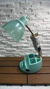 lot 4 image: Mainstays Organizer Lamp (6 in W x 7 in D x 15 in H)