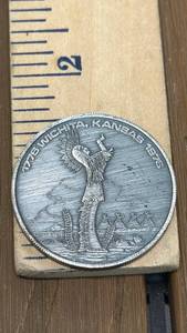 lot 66 image: American Revolution Bicentennial Medallion  - Wichita Kansas Sedgwick County 1776-1976