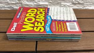 lot 75 image: Dell Puzzlers Word Search 107 Puzzles 2013 - 4-Issue Lot
