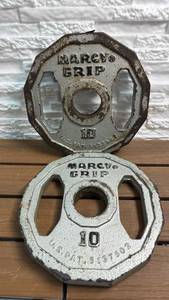 lot 91 image: Marcy Grip 10 lb Weight Plate Pair