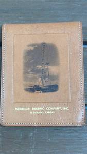 lot 155 image: Leather Bi-Fold Wallet w Morrison Drilling Company Inc., El Dorado Kansas