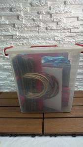 lot 174 image: Storage Container with Holiday Gift Bag Assortment (11 Bags)