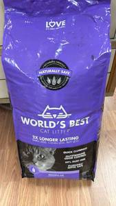 lot 178 image: Worlds Best Cat Litter Multiple Cat Lavender Scented 32 lb