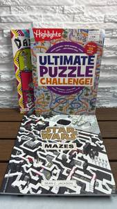 lot 229 image: Lot of 2 Puzzle Books & 1 Coloring Book