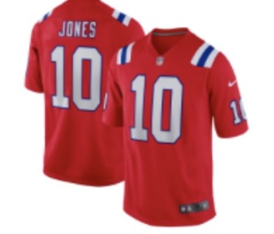 lot 248 image: Brand New in Plastic Mac Jones NFL Patriots Jersey - YL 1416