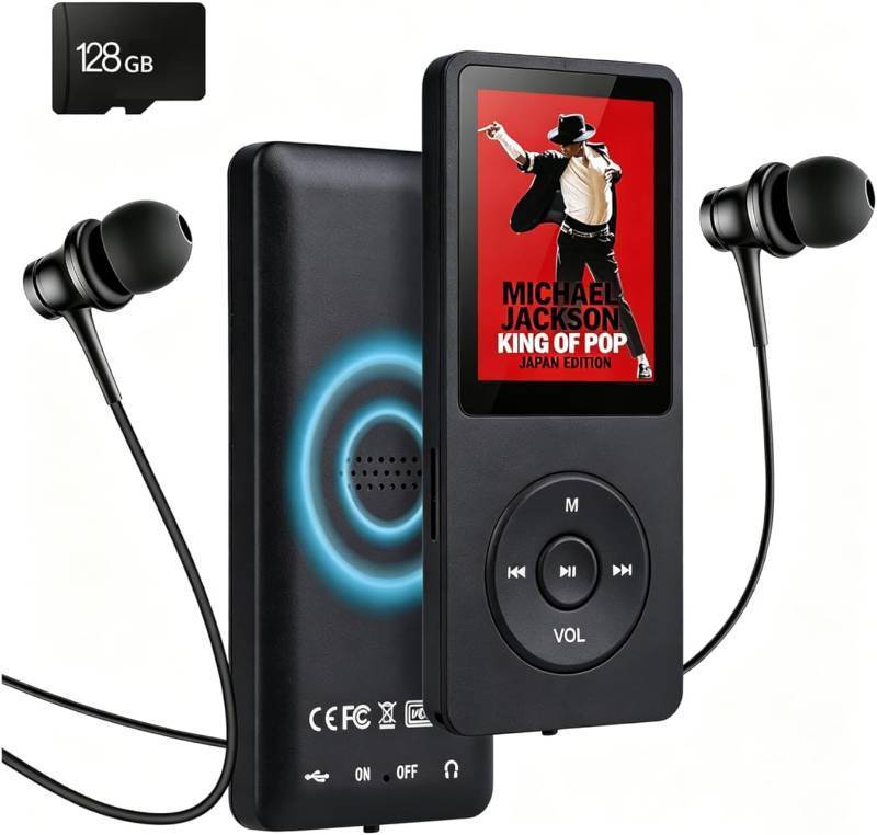 lot 2269 image: MP3 Player Bluetooth 5.3,  Earphones  2 IPS Screen, FM Radio  No memory card