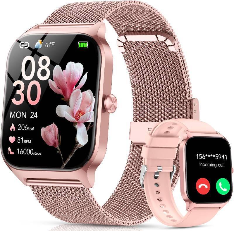 lot 2593 image: Smart Watch for Women, CallAI Voice, 1.85 HD, 120 Modes, IP68