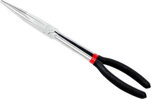 lot 10604 image: 11-Inch Extra Long Needle Nose Pliers, Heavy Duty Long Reach, Non-Slip Grips