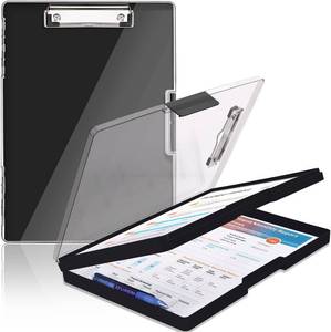 lot 10616 image: SFLHHDM Clipboard with Storage, 8.5x11 Clipboards, 2 Storage Cases
