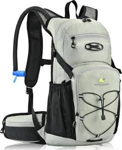 lot 10621 image: N NEVO RHINO Hydration Backpack, 18L Hiking Backpack with 3L Water Bladder
