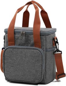 lot 10622 image: Unisex Insulated Lunch Bag, Large Capacity, Reusable, Foldable for Work