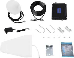 lot 10625 image: Tri-Band Cellular Repeater 90018002100MHz GSM3G4G Signal Booster LCD