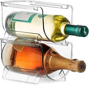 lot 10639 image: Generic Brands Plastic Water Bottle Organizer and Wine Rack Storage Holder