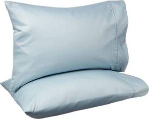 lot 10657 image: Amazon Basics 400 Thread Count 100% Cotton Pillowcases, Soft, Sateen Weave