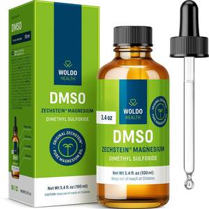 lot 10658 image: WoldoHealth DMSO 60% with Zechstein Magnesium 40% 100 ml bottle