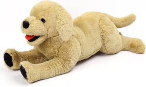 lot 10666 image: LotFancy 21-Inch Golden Retriever Plush - Large Stuffed Dog Toy for Kids