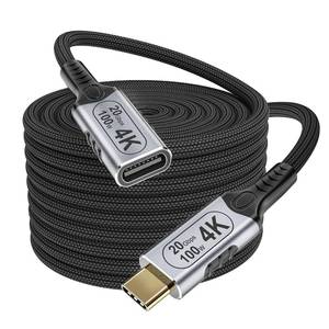 lot 10691 image: USB-C Extension Cable 16.5ft5m, USB 3.2, 20Gbps, 100W PD, Male-Female, 4K
