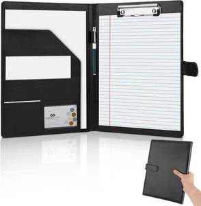 lot 10692 image: Professional Padfolio,Black Faux Leather Portfolio Binder