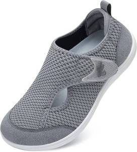 lot 10696 image: LeIsfIt Womens Wide Toe Box Diabetic Shoes, Breathable, Zero Drop 8.5
