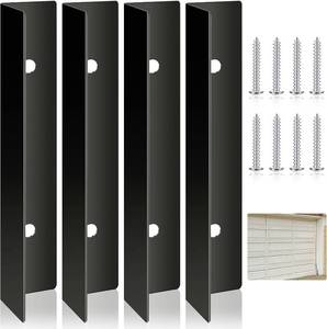 lot 10702 image: 4Pcs Stainless Steel Garage Door Mouse Guard Garage Door Side Seal