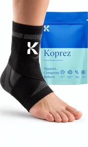 lot 10713 image: Koprez Ankle Compression Sleeve & Ankle Brace for Plantar Fasciitis Relief