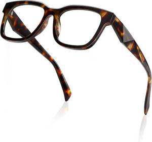 lot 10729 image: kimorn Blue Light Glasses for Women Men, Square UV Protection Frames