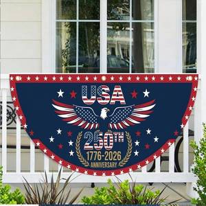 lot 10754 image: USA 250th Anniversary Fan Flag (BULE 2)