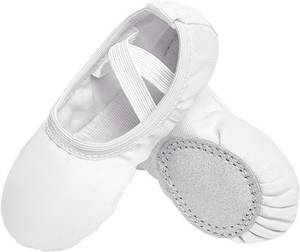 lot 10885 image: Stelle Canvas Ballet Shoes Toddler Girls No-Tie Ballet Slippers