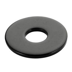 lot 10890 image: Mellewell M8 x 23.5mm OD Stainless Flat Washers, Black 304 SS, 50 pcs