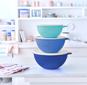 lot 116 image: Tupperware Thatsa Bowl Set 6 Piece Food Storage Bowls and Lids 194506 - Retail $35