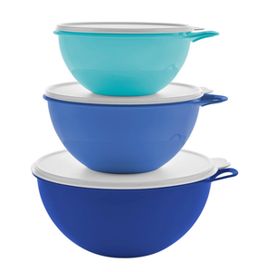 lot 116 image: Tupperware Thatsa Bowl Set 6 Piece Food Storage Bowls and Lids 194506 - Retail $35