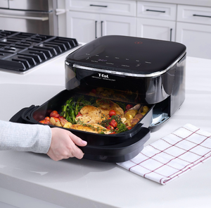 lot 117 image: T-fal Infrared Surface XL 6L6.3 Qt Family Sized Air Fryer 1800W - Retail $120